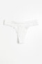 Фото #4 товара 2-pack Seamless Lace-trimmed Thong Briefs