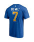 Men's Keith Tkachuk Blue St. Louis Blues Authentic Stack Retired Player NickName and Number T-shirt Синий, S - фото #4