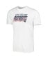 ფოტო #3 პროდუქტის Men's Navy, White New England Patriots Downfield T-shirt and Shorts Sleep Set