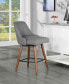 Bagford 26" Swivel Counter Stool with Legs in Fabric