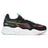 Фото #1 товара Puma RsX Wal Mas Camp Lace Up Mens Black Sneakers Casual Shoes 39094101