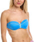 Paolita Iliad Eden Bandeau Bikini Top Women's Blue Xl