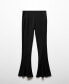 ფოტო #6 პროდუქტის Women's Flared Satin Pants