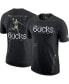 ფოტო #1 პროდუქტის Men's Black Milwaukee Bucks Courtside Air Traffic Control Max90 T-shirt