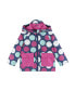 Little Girls Smiley Print Color Change Raincoat