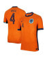 Фото #1 товара Men's Virgil van Dijk Orange Netherlands National Team 2024 Home Authentic Jersey