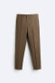 Фото #7 товара Костюмные брюки из смесовой шерсти ZARA