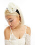 True Decadence organza corsage headband in black and white