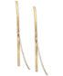 Polished Threader Earrings in 18k Gold-Plated Sterling Silver, Created for Macy's