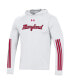 ფოტო #3 პროდუქტის Men's White Maryland Terrapins Throwback Tech Long Sleeve Hoodie T-shirt