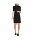 Women's Knit Rib Mock Neck Dress