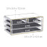 2 x Make Up Organizer transparent/gold