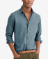 ფოტო #4 პროდუქტის Men's Long Sleeve Classic-Fit Chambray Shirt