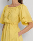 ფოტო #3 პროდუქტის Women's Cotton Off-The-Shoulder Dress