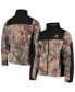 Фото #1 товара Men's Realtree Camo and Black New Orleans Saints Circle Hunter Softshell Full-Zip Jacket