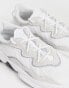 Фото #3 товара adidas Originals Ozweego trainers in off white and grey