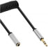 Фото #2 товара InLine Slim Audio spiral cable 3.5mm male / female - 4-pin - Stereo - 1m
