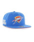 Фото #1 товара Men's Blue Oklahoma City Thunder Sure Shot Captain Snapback Hat