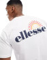 Фото #4 товара ellesse Pelton graphic back print t-shirt in white