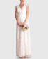 ფოტო #1 პროდუქტის Women's Long Lace V Neck Maternity Bridal Gown