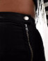 Фото #2 товара ASOS DESIGN denim minimal hot pant in black