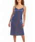 ფოტო #1 პროდუქტის Skyler Plus Size Irredesant Satin Dress with Adjustable Straps