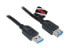 Фото #4 товара Akasa USB 3.0 Kabel, Type A, 1,5m - black