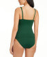 Фото #2 товара Women's Ring Master Ring-Detail Tankini Top