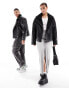 Фото #4 товара COLLUSION Unisex ultimate oversized aviator jacket in black