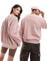 Фото #4 товара ASOS DESIGN unisex oversized sweatshirt in dusty pink with city embroidery