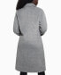 Фото #2 товара Women's Textured Double-Breasted Notched-Collar Coat