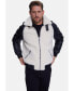 Фото #4 товара Men's Shearling Jacket, Silky Black With White Curly Wool