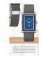 ფოტო #5 პროდუქტის Men's Frank Lloyd Wright Robie House Gray Leather Strap Watch 31mm