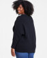 Фото #2 товара Plus Size Dolman-Sleeve Crewneck Sweater, Created for Macy's