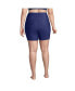 Plus Size High Waisted 6" Bike Swim Shorts with UPF 50 Sun Protection
