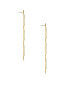 ფოტო #2 პროდუქტის Women's 18k Gold Plated Straight Dangle Earrings