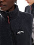 New Balance Home Again sherpa gilet in black - exclusive to ASOS