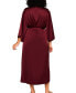 ფოტო #2 პროდუქტის Plus Size Tania Elegant Satin Lux Robe