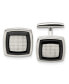 Фото #1 товара Stainless Steel Polished Black IP-plated Cufflinks