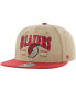 Men's Khaki/Red Portland Trail Blazers Chilmark Captain Snapback Hat