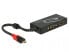 Фото #4 товара Переходник Delock USB Type-C - HDMI + VGA (D-Sub) - Male - Female 0.2 м - 3840 x 2160 пикселей