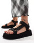 Calvin Klein Jeans strap sandals in black