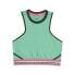 Фото #1 товара Puma Lemlem X Cropped Crew Neck Tank Top Womens Green Casual Athletic 52396036