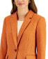 Фото #3 товара Women's Peak-Lapel Single-Button Long-Sleeve Blazer