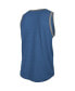 ფოტო #4 პროდუქტის Men's Heathered Royal Los Angeles Rams Ringer Tri-Blend Tank Top