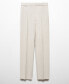 Women's Pleat Straight Trousers