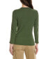 Фото #2 товара The Great The Recycled Rib Slim Henley Women's Green 0