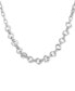 Фото #1 товара GUESS silver-Tone Alternating G Link Collar Necklace, 16" + 2" extender