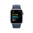 Apple Watch SE Aluminium Silber"Silber 40 mm M/L (150-200 mm Umfang) Winterblau GPS + Cellular