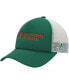 ფოტო #1 პროდუქტის Men's Green, White Miami Hurricanes Foam Trucker Snapback Hat